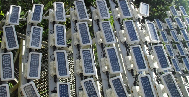 Placas e LED's do Cristo Redentor_